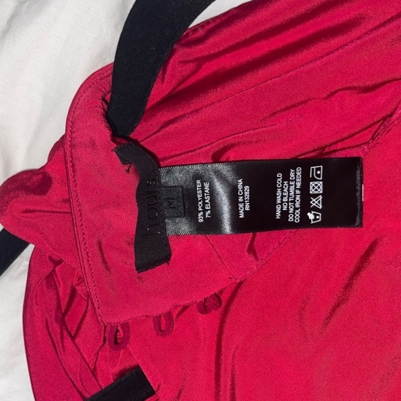 H:ours Red Cutout Dress - Picture 9 of 9